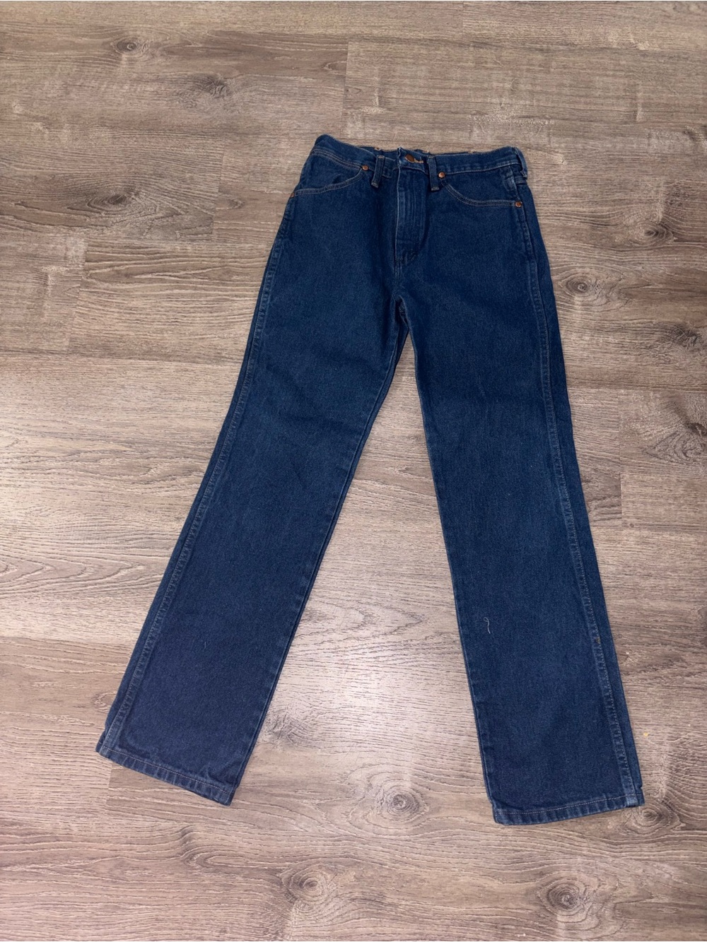 Wrangler Men's Straight Blue Denim Jeans